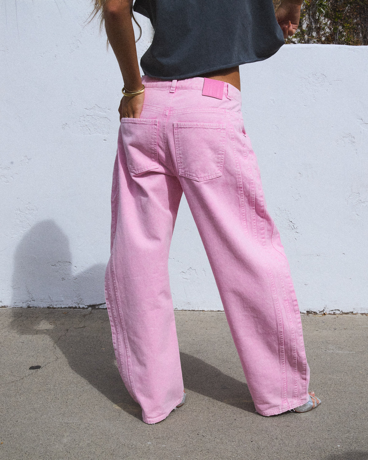 The Barrel Jeans - Flushing Pink