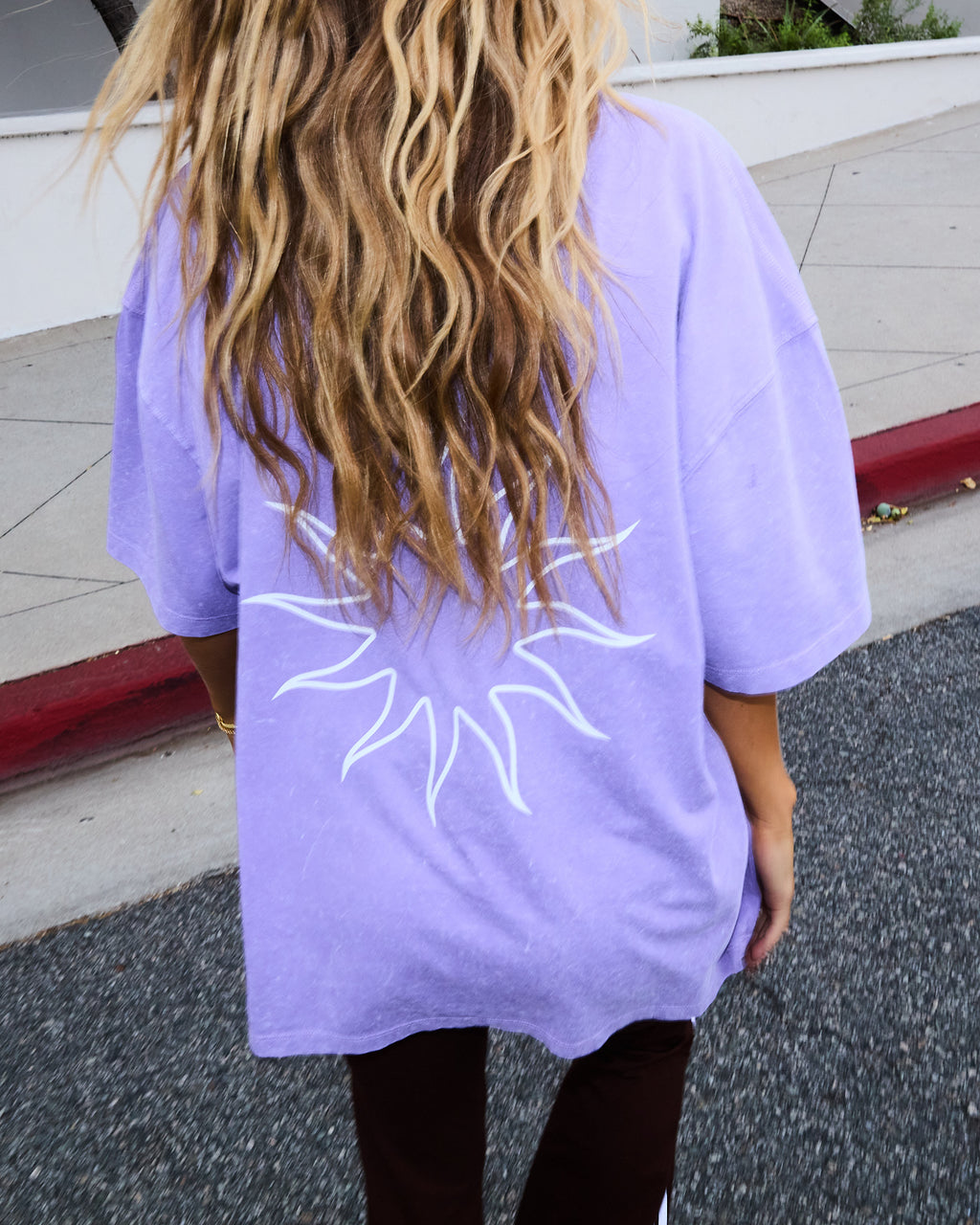 The Oversized Tee - Violet Purple