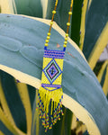 Bohème Necklace - Yellow and Blue