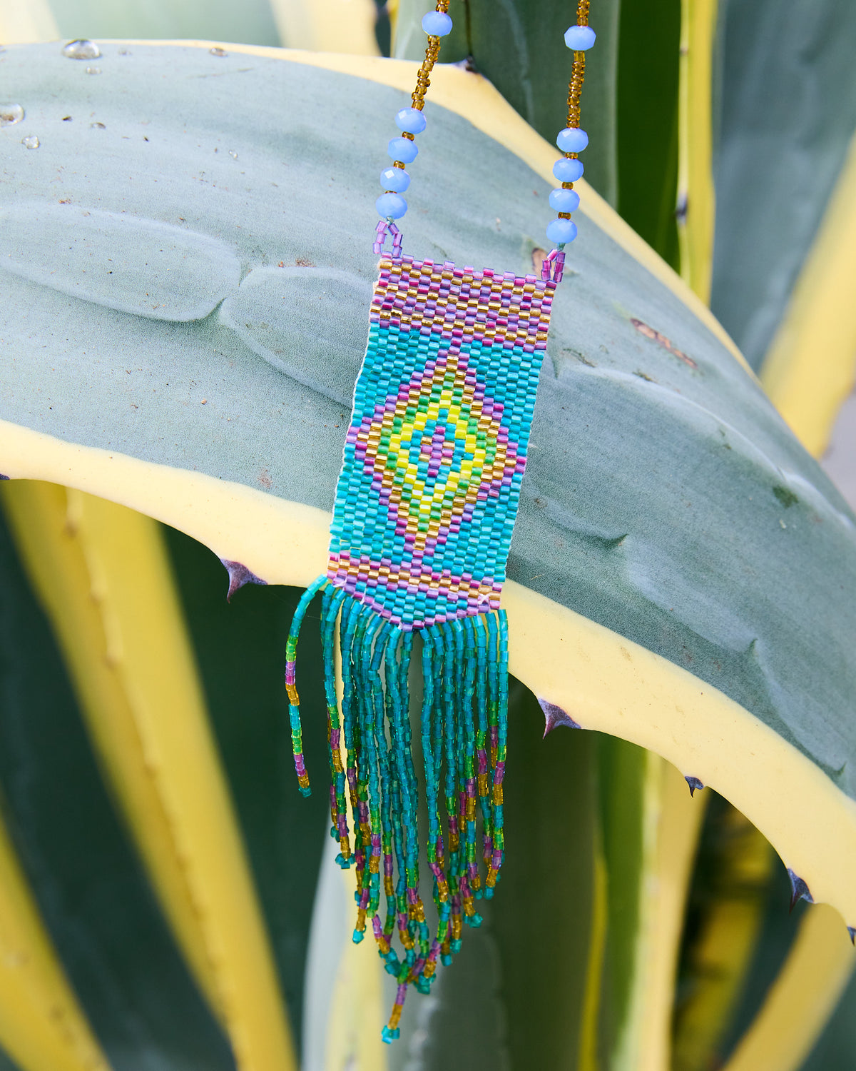 Bohème Necklace - Blue and Purple