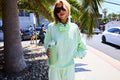 oversized half zip sweatshirt