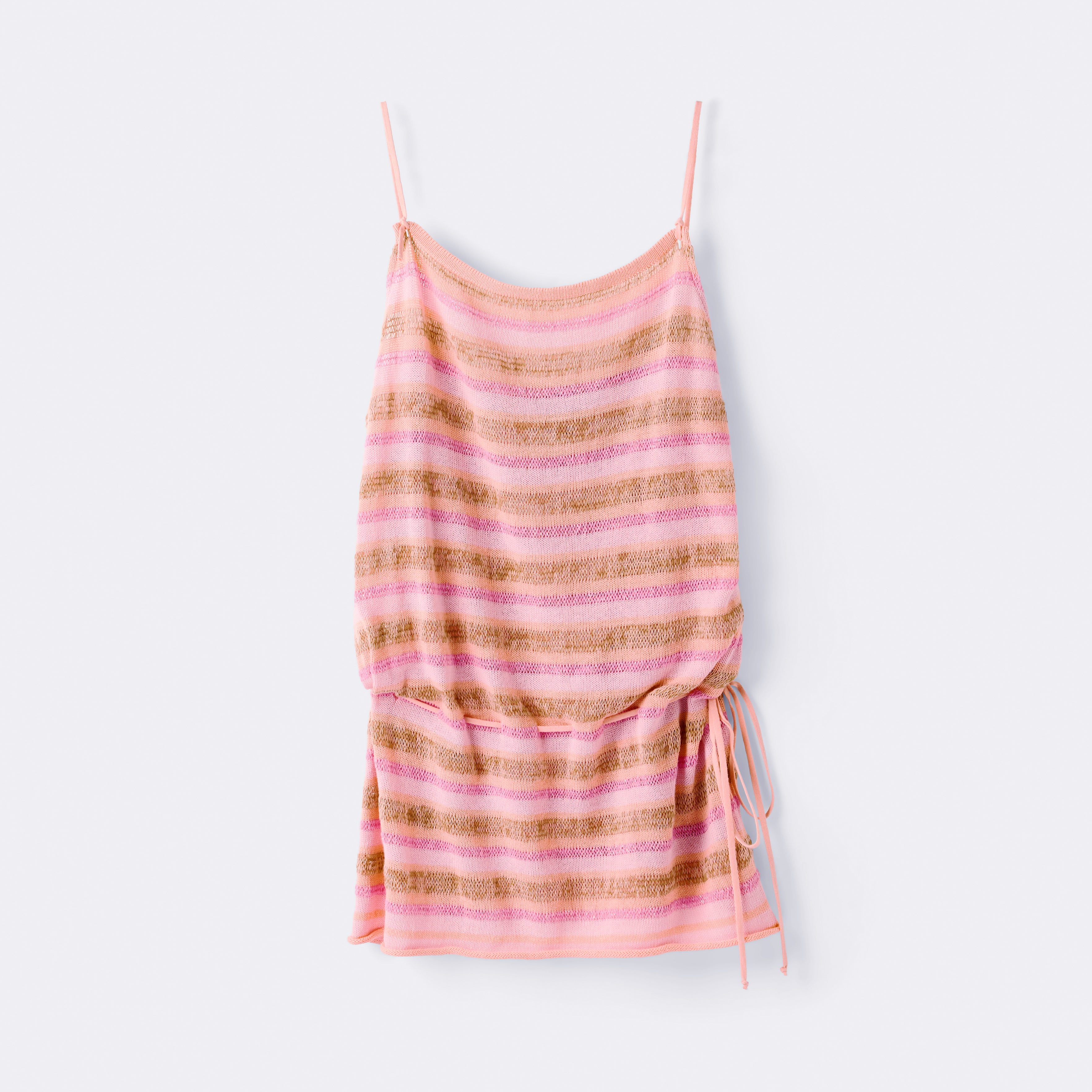 The Perfect Knitted Summer Dress - Pink Stripe