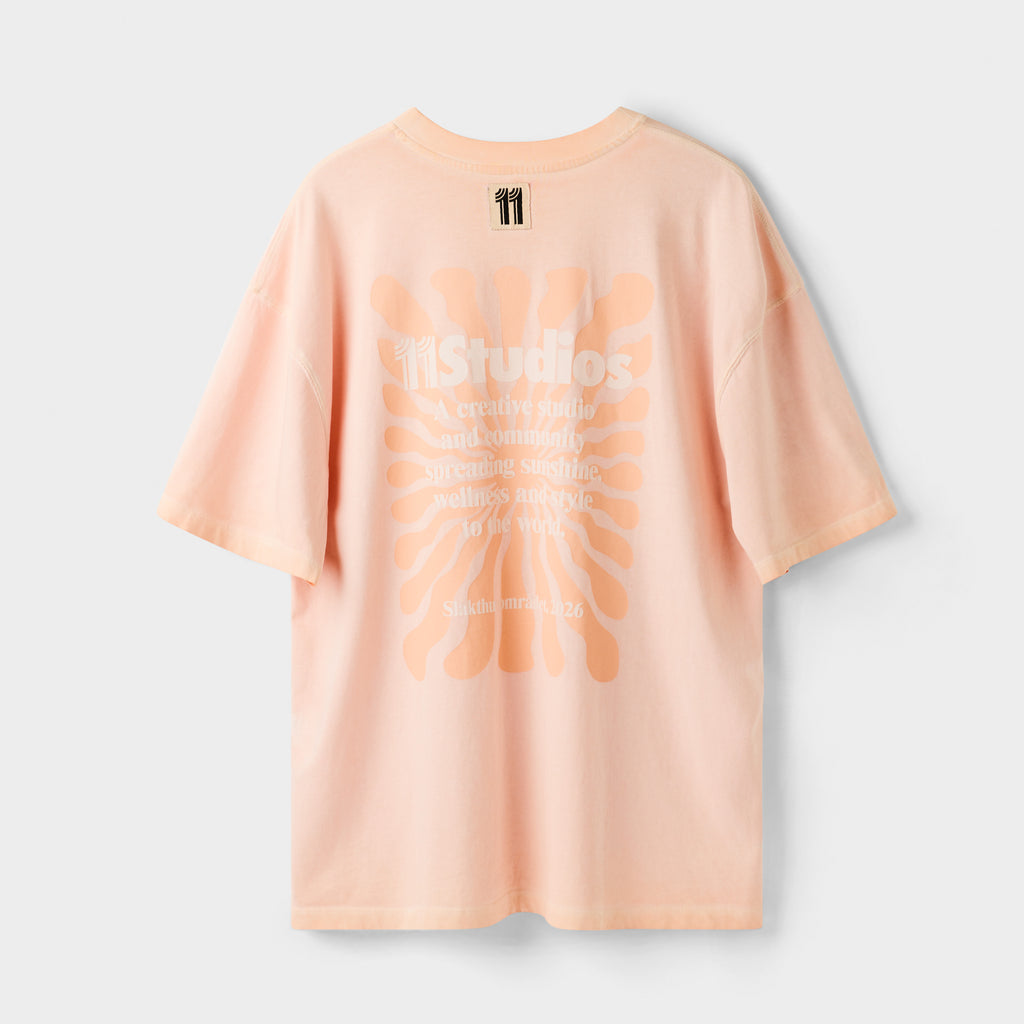 The Oversized Tee - Peach Mousee