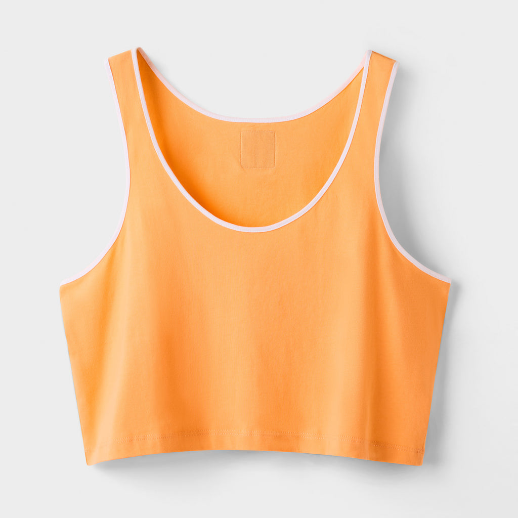 The Sporty Tank Top - Orange Sorbet