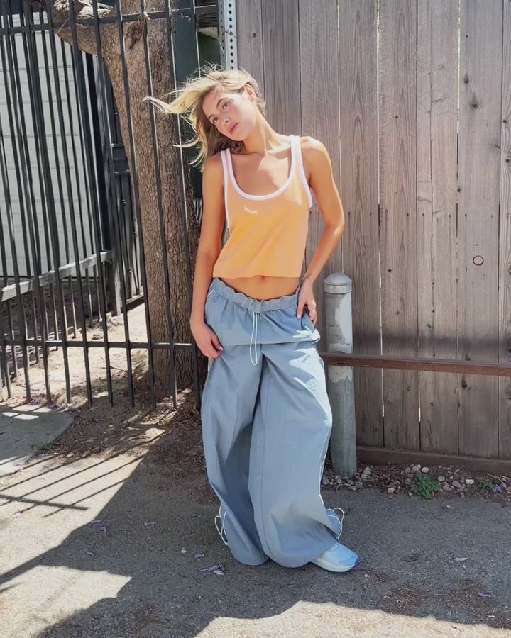 The Sporty Tank Top - Orange Sorbet