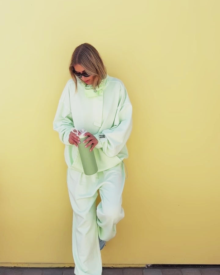 The Half-Zip Sweater - Key Lime Pie